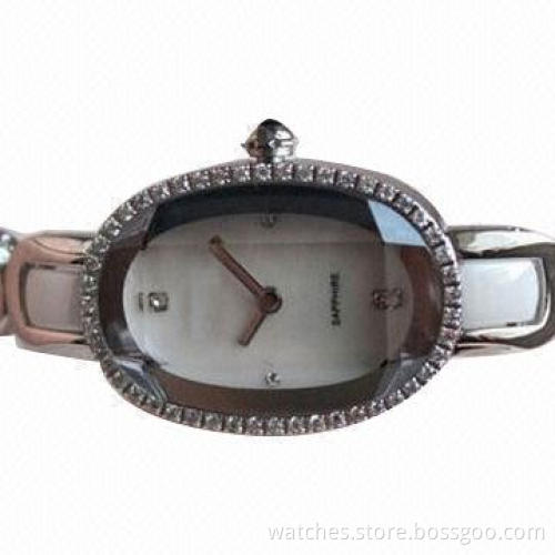 2014 New Luxury High-quality Ceramic Bracelet Fashionable Watch for Women, Waterproof, Diamond